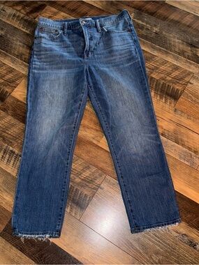 Madewell Women’s Cropped Straight Jeans in Medium Blue